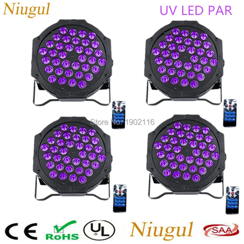 4pcs/lot With Reomte Control Ultraviolet LED Flat Par Light 36pcs LEDS UV LED Par Stage Lights Purple Party Disco DJ Lighting
4pcs/lot With Reomte Control Ultraviolet LED Flat Par Light 36pcs LEDS UV LED Par Stage Lights Purple Party Disco DJ Lighting