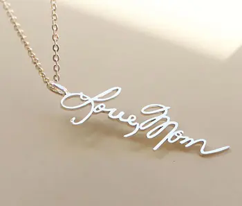 Handwriting Jewelry Personalized Name Signature Necklace For Women Vertical Pendant Necklace Gold Color BFF Birthday Gift BFF 
Handwriting Jewelry Personalized Name Signature Necklace For Women Vertical Pendant Necklace Gold Color BFF Birthday Gift BFF