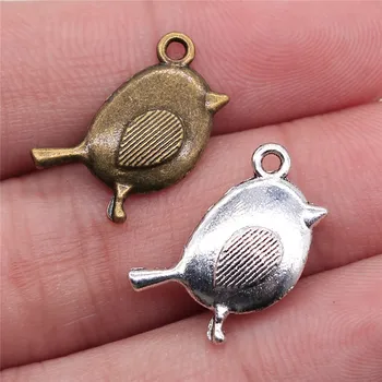 WYSIWYG 8pcs Charms Bird 20x13mm Tibetan Bronze Silver Color Pendants Jewelry Making DIY Handmade Craft For Bracelet Necklace
WYSIWYG 8pcs Charms Bird 20x13mm Tibetan Bronze Silver Color Pendants Jewelry Making DIY Handmade Craft For Bracelet Necklace