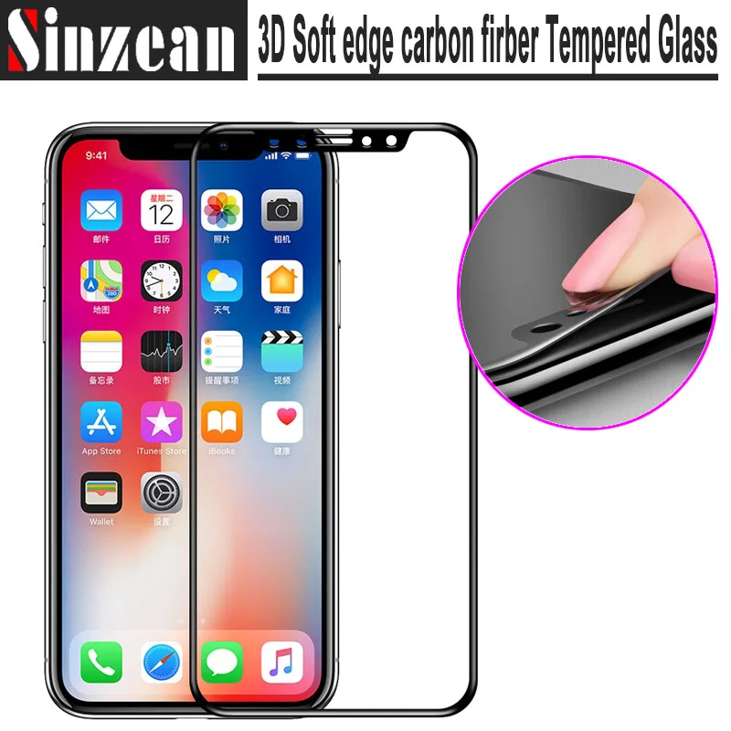 100pcs 3D Curved Soft Edge Carbon Fiber Tempered Glass Screen Protector For iPhone XS MAX/XS/XR/X Carbon fiber tempered glass
100pcs 3D Curved Soft Edge Carbon Fiber Tempered Glass Screen Protector For iPhone XS MAX/XS/XR/X Carbon fiber tempered glass