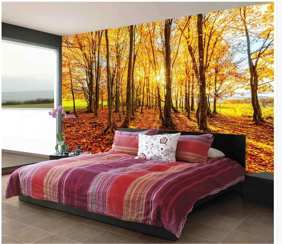 Custom any size Beautiful golden sunshine autumn forest 3d stereoscopic wallpaper wall mural photo wallpaper
Custom any size Beautiful golden sunshine autumn forest 3d stereoscopic wallpaper wall mural photo wallpaper