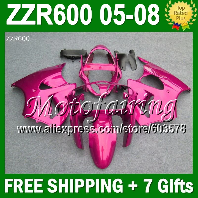 NEW ALL Rose 7gifts For KAWASAKI ZZR 600 05 06 07 08 NINJA ZZR-600 C#1339 - 2005 2006 2007 2008 ZZR600 6R Gloss Pink Fairing
NEW ALL Rose 7gifts For KAWASAKI ZZR 600 05 06 07 08 NINJA ZZR-600 C#1339 - 2005 2006 2007 2008 ZZR600 6R Gloss Pink Fairing
