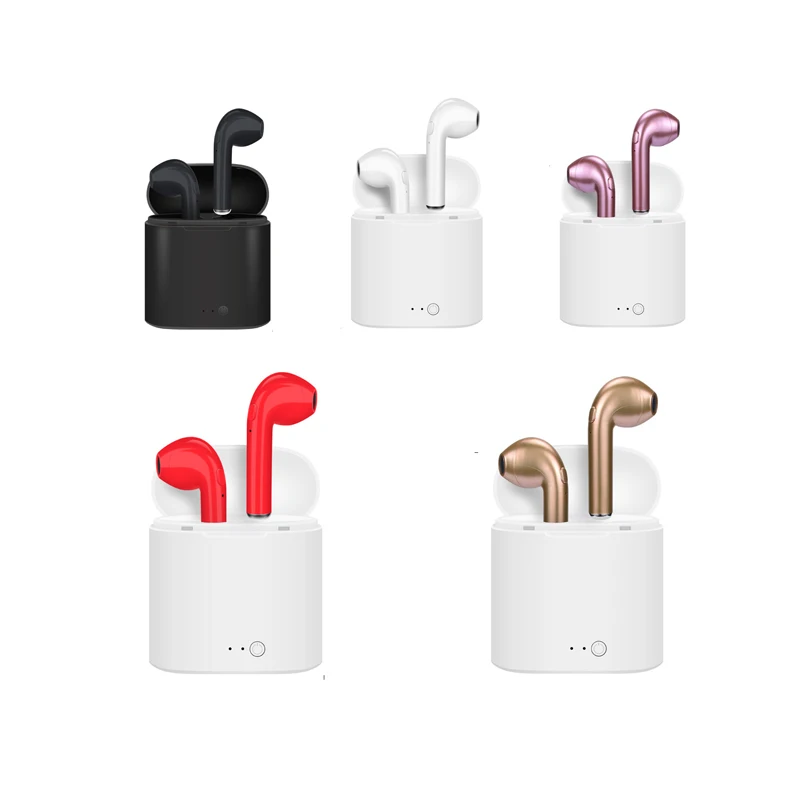 I7s wireless bluetooth earphone blueteeth enabled device mobile phone stereo earplug earbud ear cup with charging box Mic XY1F 
I7s wireless bluetooth earphone blueteeth enabled device mobile phone stereo earplug earbud ear cup with charging box Mic XY1F