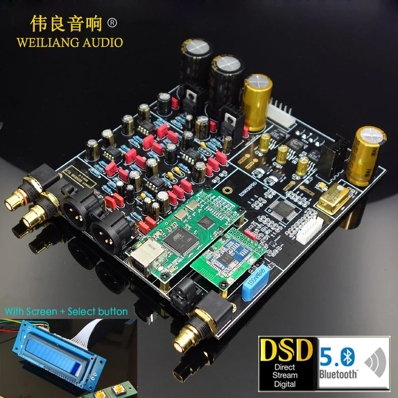 2019 New ! HIFI ES9018 / ES9028PRO / ES9038PRO + XMOS XU208 / Amanero USB decoder DAC Board Support Add Bluetooth 5.0
2019 New ! HIFI ES9018 / ES9028PRO / ES9038PRO + XMOS XU208 / Amanero USB decoder DAC Board Support Add Bluetooth 5.0