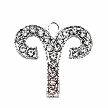 Hot Sale 24pcs/lot Metal Silver Aries 12 Constellations Rhinestone Dangle Charms Fit DIY Necklace Bracelet Jewelry
Hot Sale 24pcs/lot Metal Silver Aries 12 Constellations Rhinestone Dangle Charms Fit DIY Necklace Bracelet Jewelry