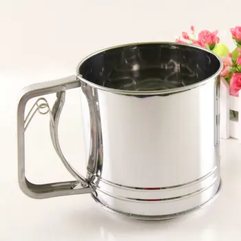 AMW Stainless Steel Mesh Flour Sifter Mechanical Sieve Cup Sugar Rice Shaker Bakery Tools 
AMW Stainless Steel Mesh Flour Sifter Mechanical Sieve Cup Sugar Rice Shaker Bakery Tools