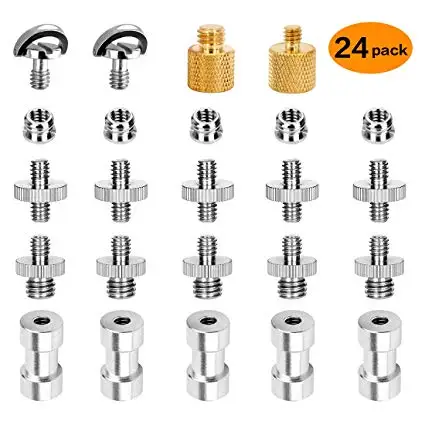 1/4 to 3/8 Converter Threaded Screws, Linseray 24 Pcs Tripod Camera Screws Adapter Converter Brass Screw Adapter Spigot Screw
1/4 to 3/8 Converter Threaded Screws, Linseray 24 Pcs Tripod Camera Screws Adapter Converter Brass Screw Adapter Spigot Screw