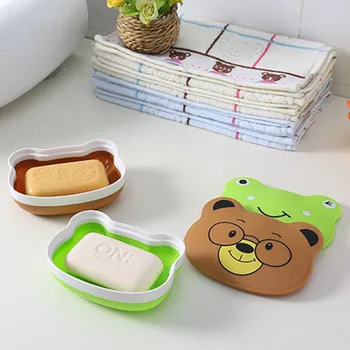 Cute Animal shape Plastic Holder Dish Soap Box with Cover bathroom set Soap Dish Case Bathroom Washroom
Cute Animal shape Plastic Holder Dish Soap Box with Cover bathroom set Soap Dish Case Bathroom Washroom