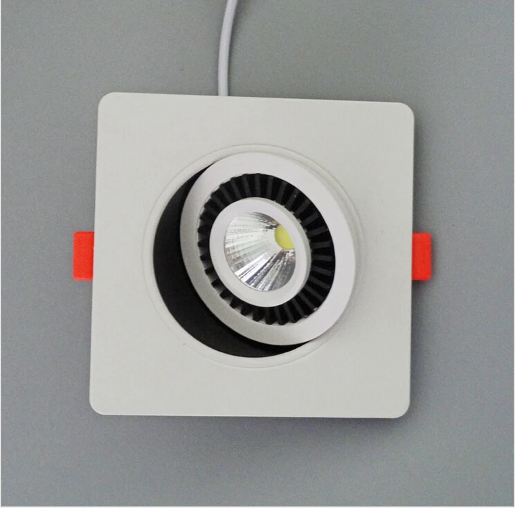 Free Shipping White Shell COB 10W Dimmable Led Ceiling Down light Square Recessed Led Downlight 360 degree rotation AC85-265V
Free Shipping White Shell COB 10W Dimmable Led Ceiling Down light Square Recessed Led Downlight 360 degree rotation AC85-265V