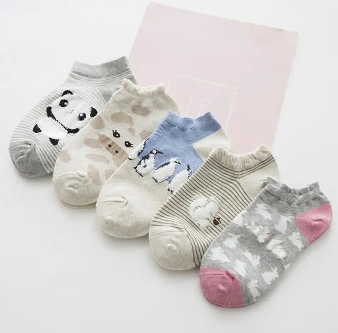 5 Pair Fashion Panda Pig Animal Street Socks Women Cute Simple Fresh Female Sock Casual ankle cotton boat sock slippers
5 Pair Fashion Panda Pig Animal Street Socks Women Cute Simple Fresh Female Sock Casual ankle cotton boat sock slippers
