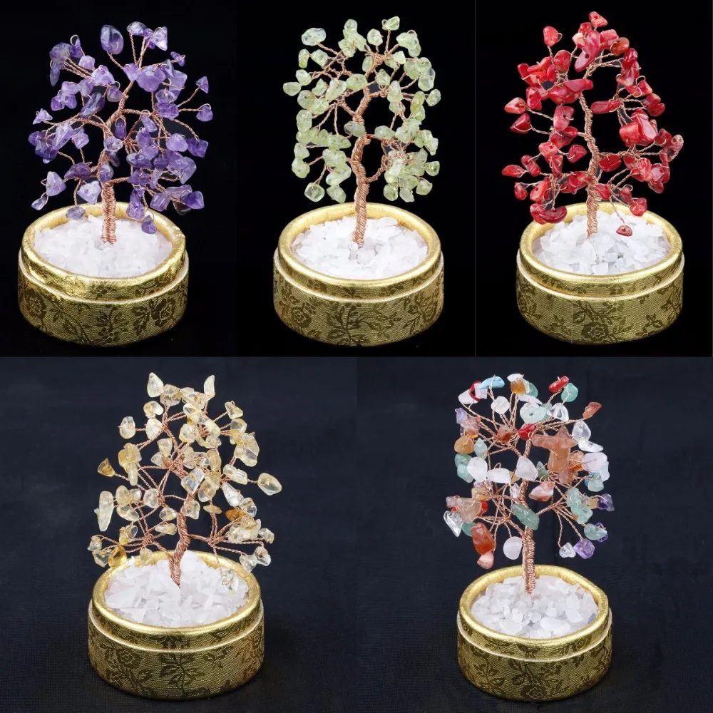 TUMBEELLUWA Natural Amethyst Citrine Money Tree Bonsai Tumbled Crystal Lucky Fengshui Healing Decoration 4 Inch
TUMBEELLUWA Natural Amethyst Citrine Money Tree Bonsai Tumbled Crystal Lucky Fengshui Healing Decoration 4 Inch