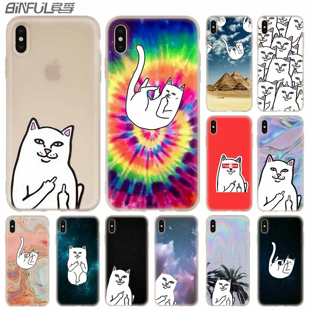 Cases Silicone soft Cover for iPhone X XS Max XR 6 6S 7 8 Plus 5 4S SE xs xr Rip N Dip Cat
Cases Silicone soft Cover for iPhone X XS Max XR 6 6S 7 8 Plus 5 4S SE xs xr Rip N Dip Cat