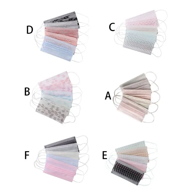 5Pcs/Set Summer Disposable Non-Woven Anti-Dust Mouth Mask Floral Lace Stripes Candy Color Three Layer Elastic Earloop Respirator
5Pcs/Set Summer Disposable Non-Woven Anti-Dust Mouth Mask Floral Lace Stripes Candy Color Three Layer Elastic Earloop Respirator