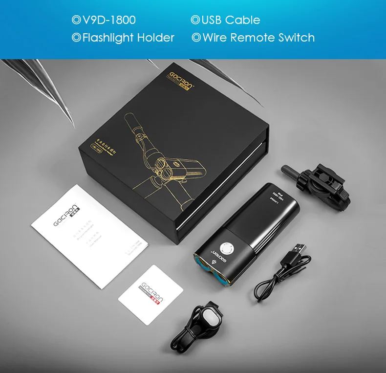 Flash Deal GACIRON 1800 Lumen Bike Light Bicycle Headlight 6700mAh Power Bank USB Rechargeable Waterproof Front light Cycling Accessories 15 Flash Deal GACIRON 1800 Lumen Bike Light Bicycle Headlight 6700mAh Power Bank USB Rechargeable Waterproof Front light Cycling Accessories 15