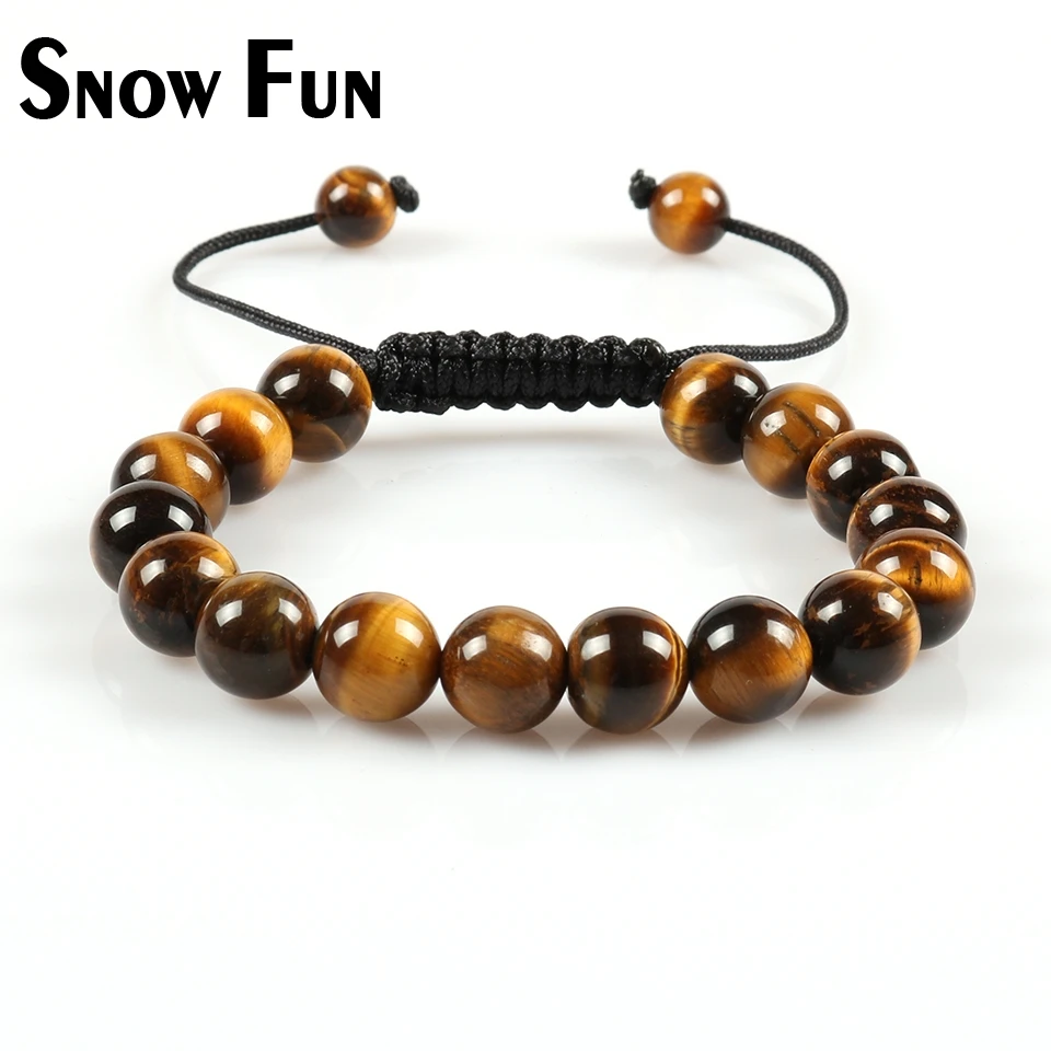 Snow Fun 10mm Yellow Tiger's Eye Stone Wopen Rope Bracelet Vanves Hand Jewelry Lucky for Women and Men
Snow Fun 10mm Yellow Tiger's Eye Stone Wopen Rope Bracelet Vanves Hand Jewelry Lucky for Women and Men
