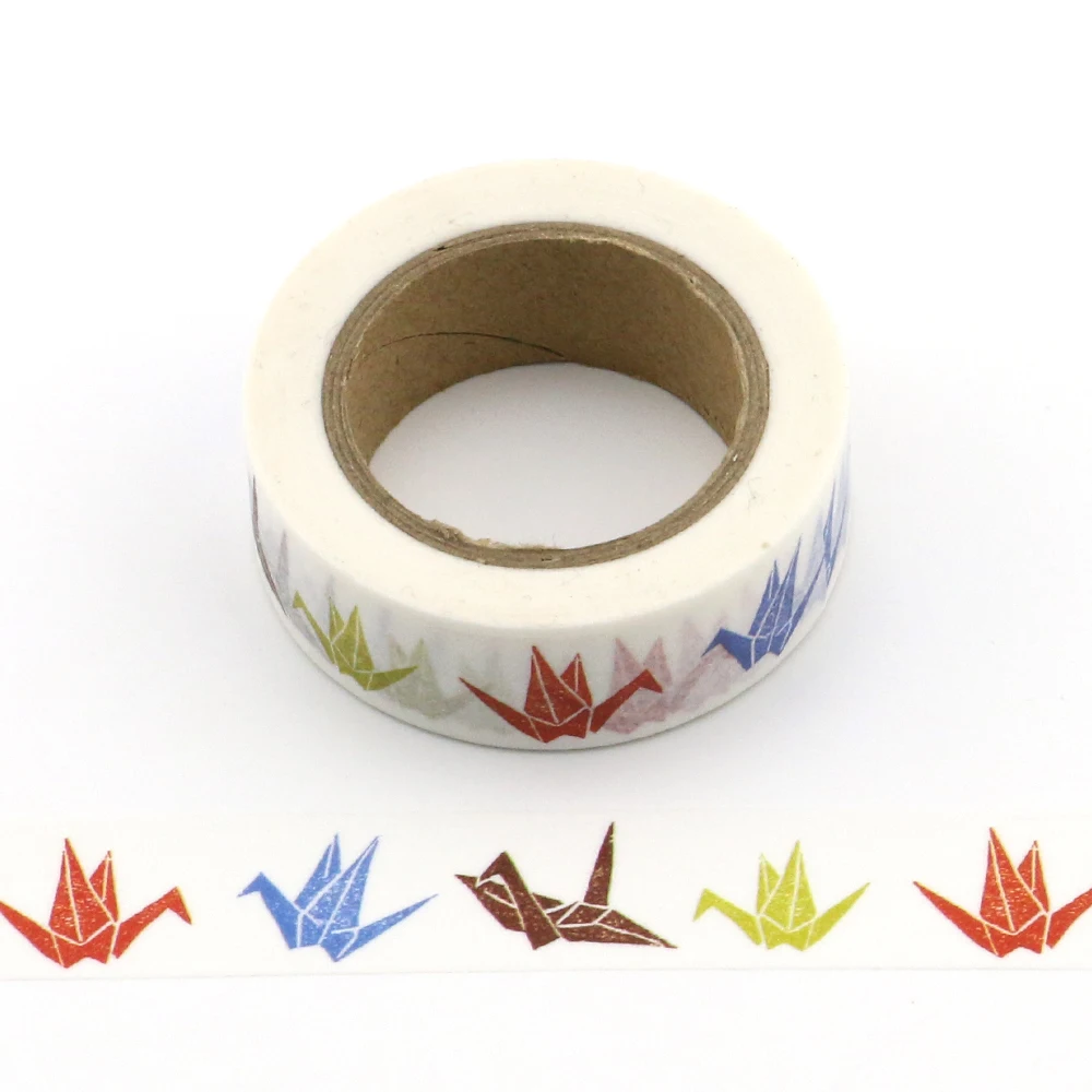 10M Colorful Paper crane Washi Tape Scrapbooking Tools Cute Cinta Adhesiva Decorativa Masking Tape Japanese Office Stationery
10M Colorful Paper crane Washi Tape Scrapbooking Tools Cute Cinta Adhesiva Decorativa Masking Tape Japanese Office Stationery