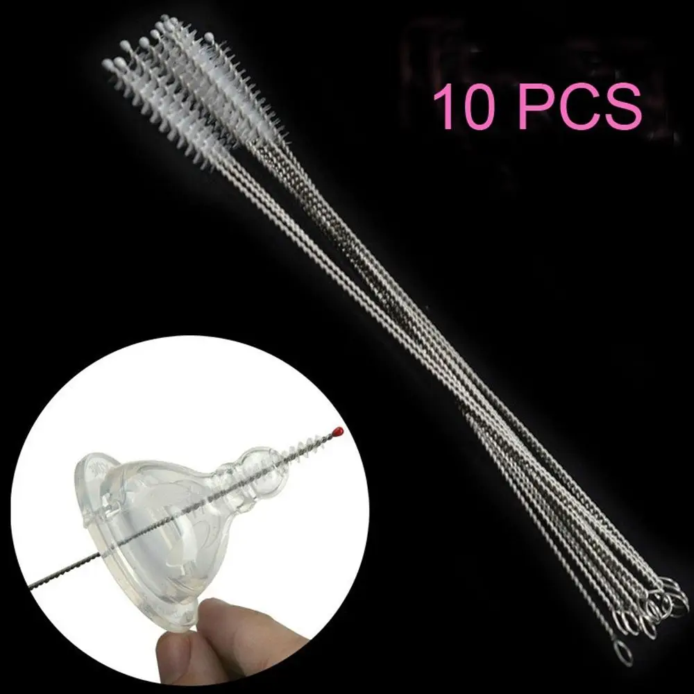 10 Pcs Nylon Brush Stainless Steel Straw Cleaners Brush Glass Drinking Pipe Baby Bottle Clean Tools Small Thin Brush
10 Pcs Nylon Brush Stainless Steel Straw Cleaners Brush Glass Drinking Pipe Baby Bottle Clean Tools Small Thin Brush