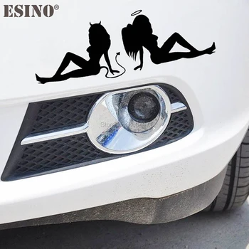 Creative Cartoon Nice Car Styling Hot Lady Sexy Girl Angels and Demons Sit Back to Back Car Sticker Car Bumper Body Decal Vinyl
Creative Cartoon Nice Car Styling Hot Lady Sexy Girl Angels and Demons Sit Back to Back Car Sticker Car Bumper Body Decal Vinyl