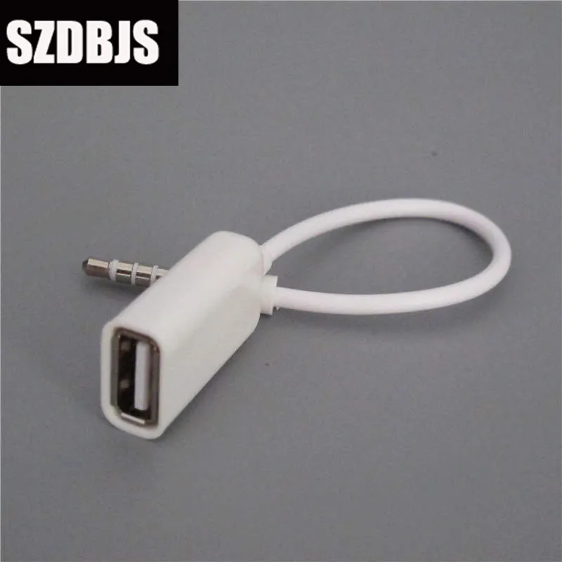 1pc White Sync 3.5mm Male for AUX Audio Plug Jack To USB 2.0 Female Converter Cable Cord Car MP3 For iPod
1pc White Sync 3.5mm Male for AUX Audio Plug Jack To USB 2.0 Female Converter Cable Cord Car MP3 For iPod