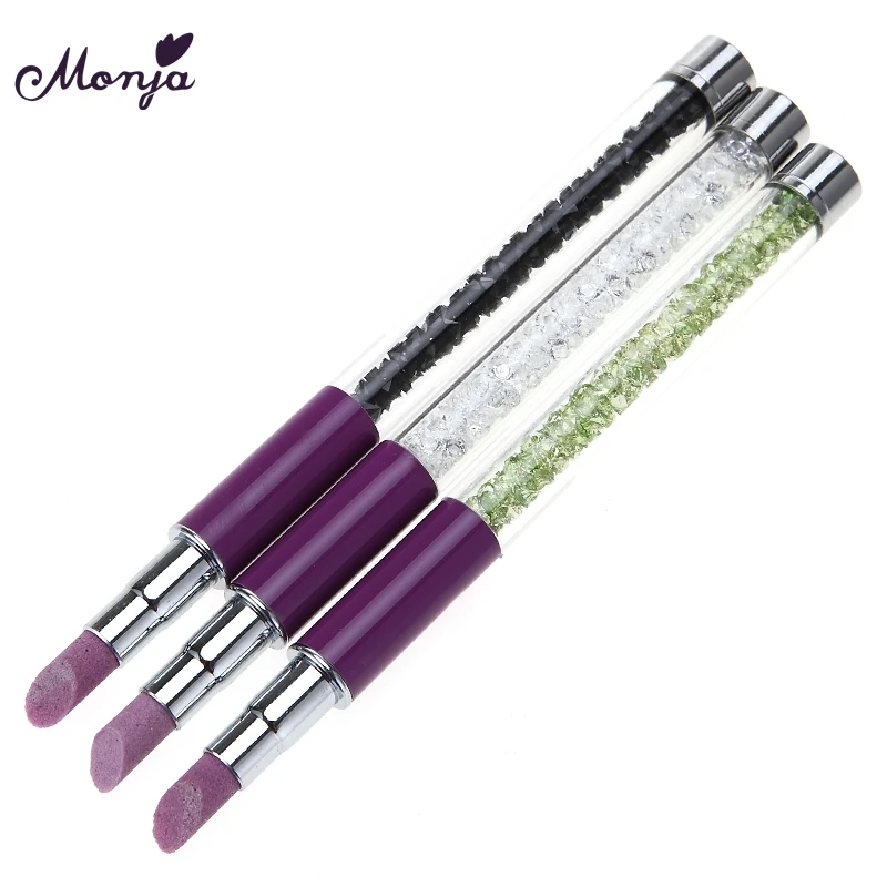Monja Nail Art Quartz Scrubs Cuticle Dead Skin Remove Pusher Brush Rhinestone Handle UV Gel Nail Polish Cleaning Manicure Pen
Monja Nail Art Quartz Scrubs Cuticle Dead Skin Remove Pusher Brush Rhinestone Handle UV Gel Nail Polish Cleaning Manicure Pen