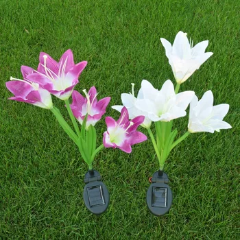 2pcs Outdoor Solar Powered Lily Flower LED Patio Lights for Home Garden Path Yard Decoration 4 LED Flower Shape Party Lamp
2pcs Outdoor Solar Powered Lily Flower LED Patio Lights for Home Garden Path Yard Decoration 4 LED Flower Shape Party Lamp