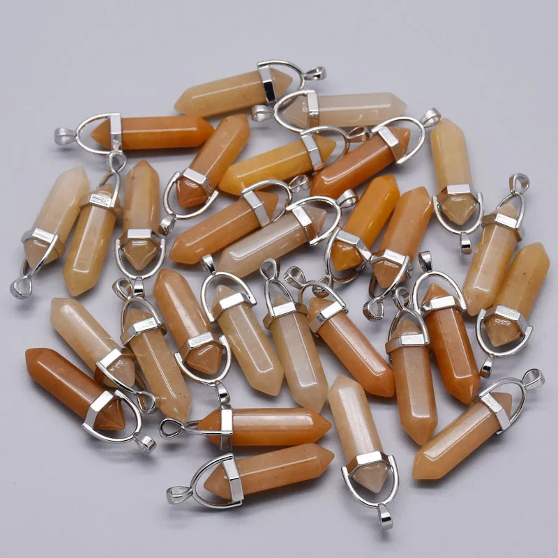 fashion Yellow natural stone Crystal pillar charms pendants for Jewelry making 24pc Necklace Accessories Free shipping
fashion Yellow natural stone Crystal pillar charms pendants for Jewelry making 24pc Necklace Accessories Free shipping