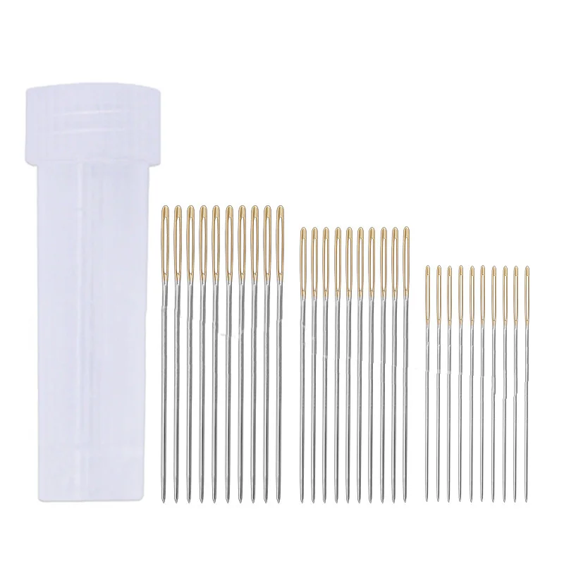 30pcs/Set Large Eye Needles Leather Sewing Needle Gold Needle Embroidery Tapestry Hand Sewing Accessories 22#24#26#
30pcs/Set Large Eye Needles Leather Sewing Needle Gold Needle Embroidery Tapestry Hand Sewing Accessories 22#24#26#