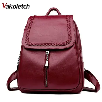 Women Backpack Leather School Bag Women Fashion Designer Leather Bagpacks for Girls 2020 Brand New Female Backpack KL514
Women Backpack Leather School Bag Women Fashion Designer Leather Bagpacks for Girls 2020 Brand New Female Backpack KL514