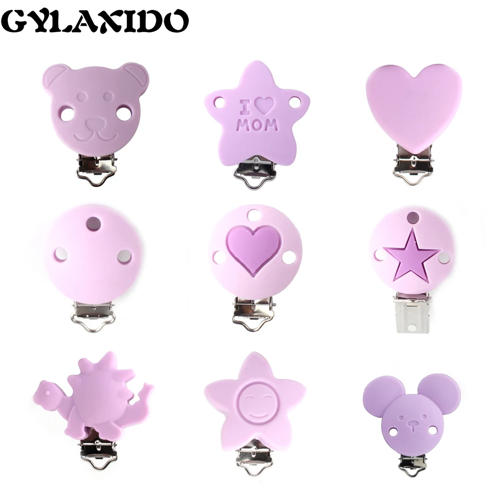1Pc Heart Star Dinosaur Mickey Bear flower Shaped Silicone Baby Teething Pacifier Clip Dummy Teether Chain Holder teether holde
1Pc Heart Star Dinosaur Mickey Bear flower Shaped Silicone Baby Teething Pacifier Clip Dummy Teether Chain Holder teether holde