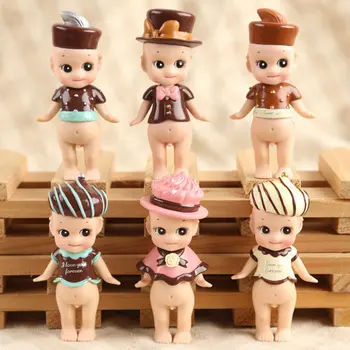 

Lovely Sonny Angel Chocolate Ver. Mini PVC Figures Collectible Model Toys 8cm 6pcs/set