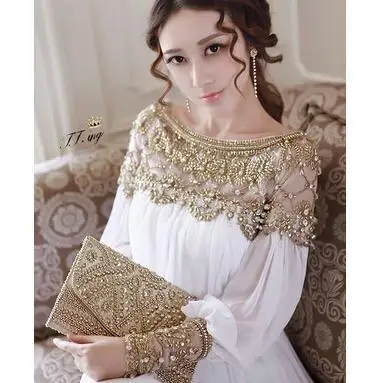 new fashion luxury beaded chiffon long women dress elegant brand white pink dress
new fashion luxury beaded chiffon long women dress elegant brand white pink dress