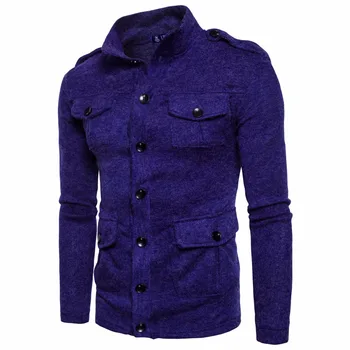 Nice Mens Sweater Shirts Knitbreaker Retro Wind Individuality Multi-pocket Single-breasted Cardigan Long Sleeve Shirts Male
Nice Mens Sweater Shirts Knitbreaker Retro Wind Individuality Multi-pocket Single-breasted Cardigan Long Sleeve Shirts Male