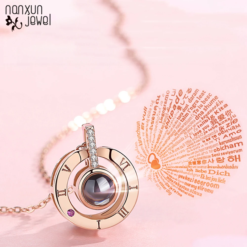 Hot I LOVE YOU In 100 languages Projection Pendant Statement Necklaces Romantic Love Memory Wedding Necklace Gifts For Women
Hot I LOVE YOU In 100 languages Projection Pendant Statement Necklaces Romantic Love Memory Wedding Necklace Gifts For Women