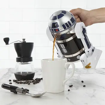 960ml Home Mini Star Wars Robot R2-D2 creative french press Home Mini french press pot espresso black coffee hand Coffee Pot
960ml Home Mini Star Wars Robot R2-D2 creative french press Home Mini french press pot espresso black coffee hand Coffee Pot