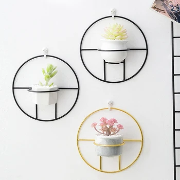 Ceramic Flowerpot Wall Mounted Succulent Plant Pots with Wire Frame for Home Office DC120
Ceramic Flowerpot Wall Mounted Succulent Plant Pots with Wire Frame for Home Office DC120
