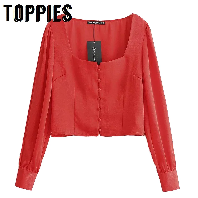 2019 Vintage Gothic Shirt Sexy Square Collar Slim Shirt Long Sleeve Cropped Top Blouses in Black Red White Color
2019 Vintage Gothic Shirt Sexy Square Collar Slim Shirt Long Sleeve Cropped Top Blouses in Black Red White Color