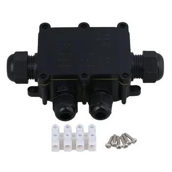 Black 4 Way Cable Wire Connectors Junction Box IP68 Waterproof Sunproof with Terminal
Black 4 Way Cable Wire Connectors Junction Box IP68 Waterproof Sunproof with Terminal