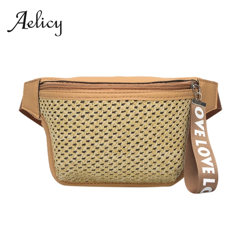Aelicy Women Summer Fashion Portable Messenger Chest Bag Straw Woven Ladies Crossbody Belt Bag Casual Wild Waist Pack
Aelicy Women Summer Fashion Portable Messenger Chest Bag Straw Woven Ladies Crossbody Belt Bag Casual Wild Waist Pack