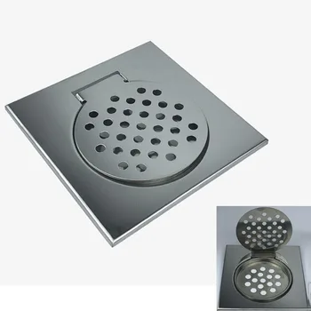 10 cm / 15 cm Stainless Steel Square Straight Drop Large Displacement Floor Drain Outdoor Balcony Bathroom Flip Floor Drain
10 cm / 15 cm Stainless Steel Square Straight Drop Large Displacement Floor Drain Outdoor Balcony Bathroom Flip Floor Drain