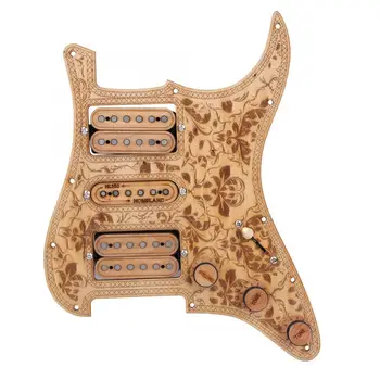 Electric Guitar HSH17 Electric Guitar Loaded Pickguard Anti-scratch Plate Maple Humbuckers Pickup Guitar Accessories 
Electric Guitar HSH17 Electric Guitar Loaded Pickguard Anti-scratch Plate Maple Humbuckers Pickup Guitar Accessories