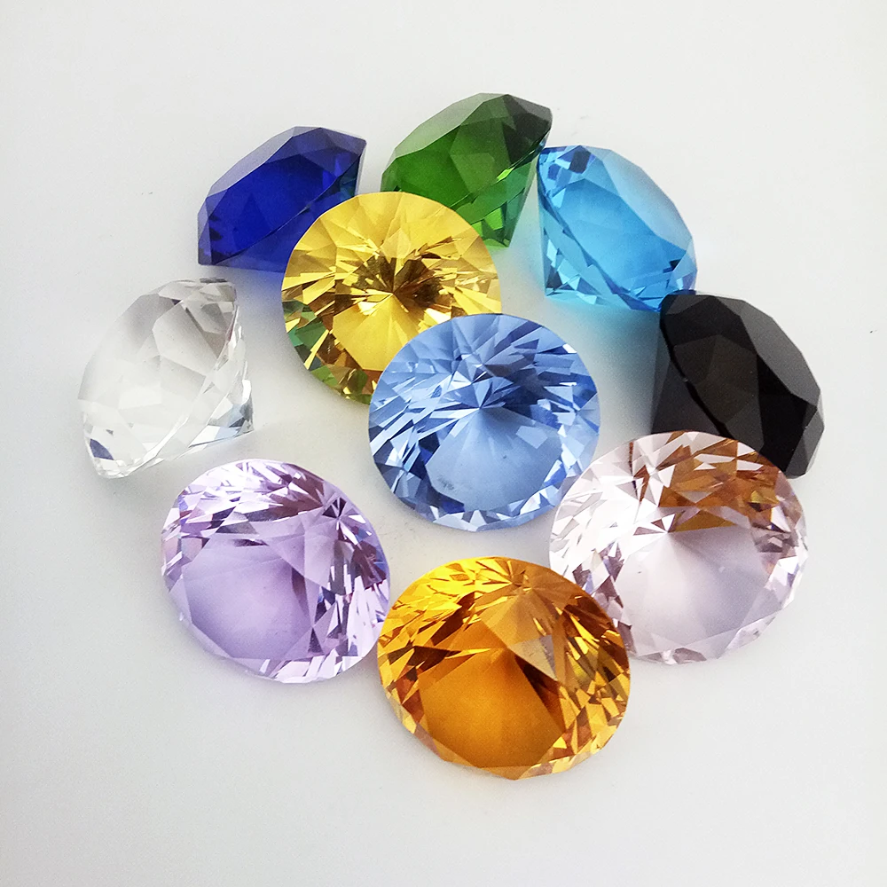 Crystal Diamond Paperweight Mixed Color 1pc Glass Diamonds Jewelry Decoration Home Decor Goods Top
Crystal Diamond Paperweight Mixed Color 1pc Glass Diamonds Jewelry Decoration Home Decor Goods Top