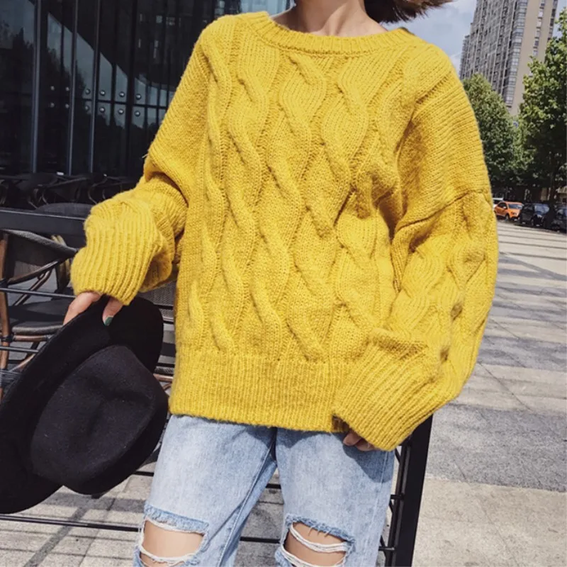 Faux Cashmere Pullover Sweater Women 2019 Autumn Winter Fashion O Neck Cable Knitted Soft Casual Knitwear Outwear Coat Female
Faux Cashmere Pullover Sweater Women 2019 Autumn Winter Fashion O Neck Cable Knitted Soft Casual Knitwear Outwear Coat Female
