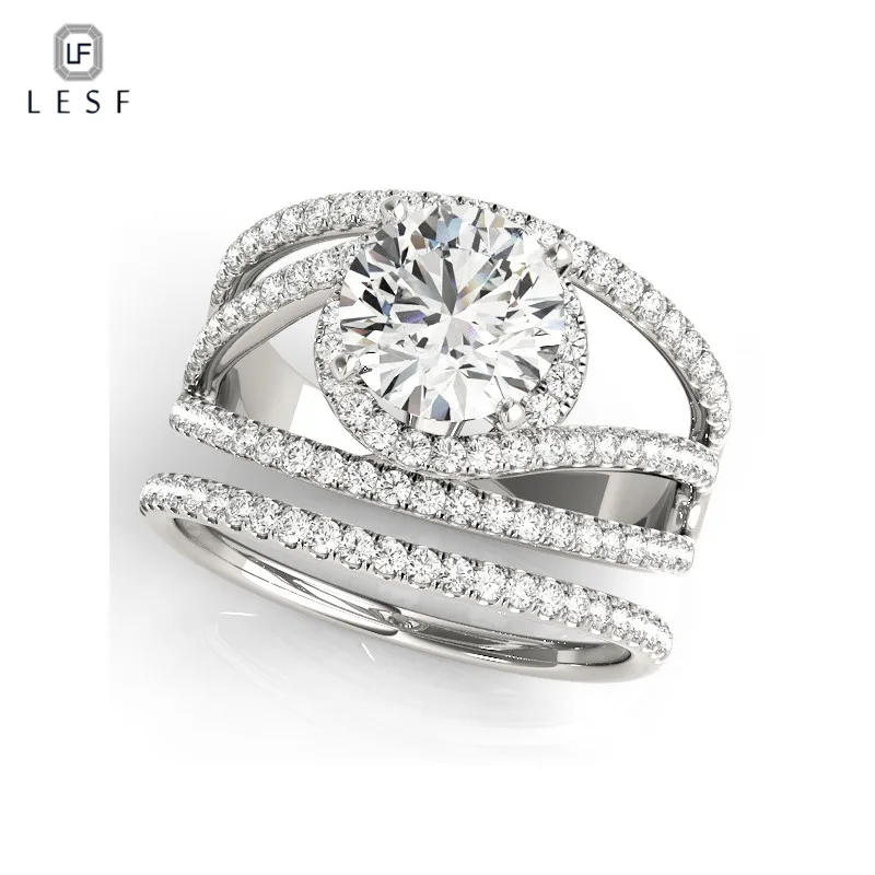 LESF 1 Ct Round Cut Zircon Engagement Ring Sets 925 Sterling Silver Rings For Women Fashion Wedding Jewelry
LESF 1 Ct Round Cut Zircon Engagement Ring Sets 925 Sterling Silver Rings For Women Fashion Wedding Jewelry