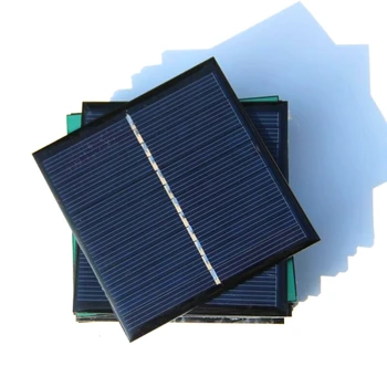 Hot Sale 60PCS/Lot 1W 6V Solar Panel For 3.6V Battery Charger Solar Cell Solar Module Education Kits 85* 82*3MM Free Shipping 
Hot Sale 60PCS/Lot 1W 6V Solar Panel For 3.6V Battery Charger Solar Cell Solar Module Education Kits 85* 82*3MM Free Shipping