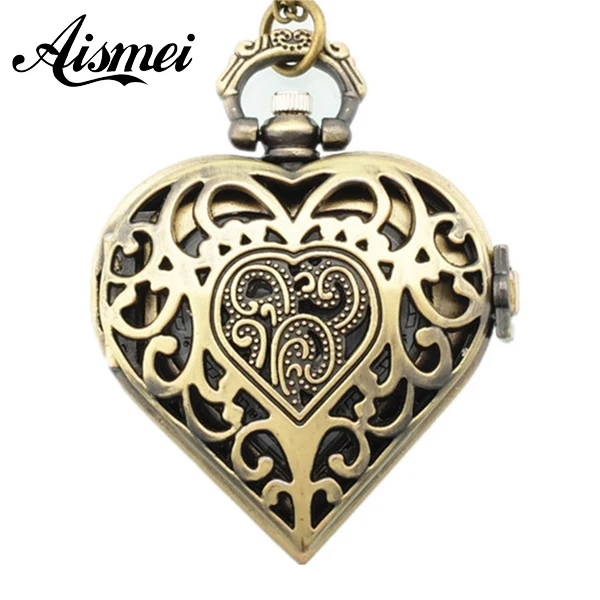 Vintage Fashion Unique steampunk watch Hollow Out Cover Heart Shape Pendant Pocket Watch Long Chain Necklace for Women Gift 80cm
Vintage Fashion Unique steampunk watch Hollow Out Cover Heart Shape Pendant Pocket Watch Long Chain Necklace for Women Gift 80cm