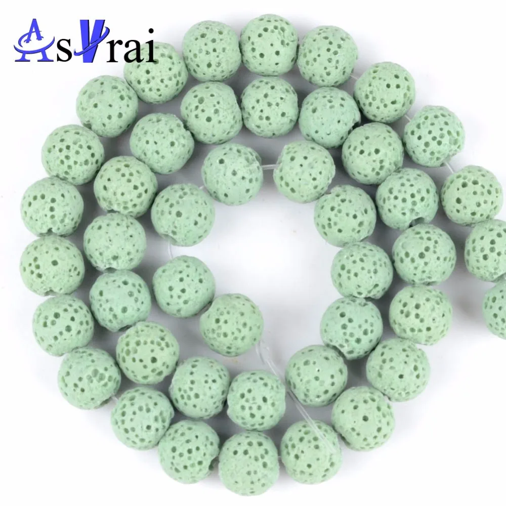 Natural Stone Beads A+ Light Green Lava Volcanic Rock Round Loose Beads for Jewelry Making Bracelet Accessoreis Essential Oil
Natural Stone Beads A+ Light Green Lava Volcanic Rock Round Loose Beads for Jewelry Making Bracelet Accessoreis Essential Oil