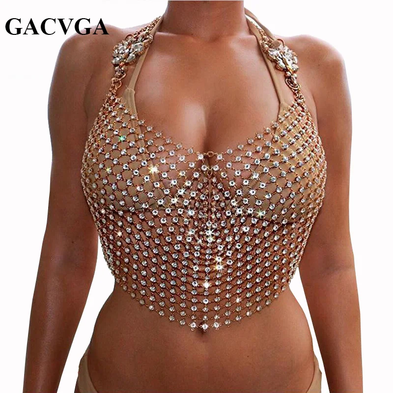 GACVGA 2019 Crystal Mesh Summer Tops Women Metal Crop Top Sexy Gold Silver Plain Sparkly Sequined Draped Chain Backless Tank Top
GACVGA 2019 Crystal Mesh Summer Tops Women Metal Crop Top Sexy Gold Silver Plain Sparkly Sequined Draped Chain Backless Tank Top