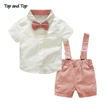 Top and Top Formal Geltleman Baby Clothing Set Short Sleeve Tie Shirt+Suspenders Shorts Casual Wedding Party Birthday Outfits
Top and Top Formal Geltleman Baby Clothing Set Short Sleeve Tie Shirt+Suspenders Shorts Casual Wedding Party Birthday Outfits