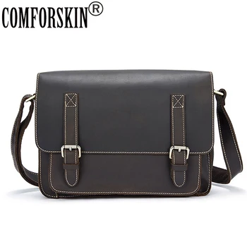 COMFORSKIN Premium 100% Genuine Crazy Horse Leather Large Capacity Men's Bag 2020 New Arrivals Magnetic Buckle Messenger Bags
COMFORSKIN Premium 100% Genuine Crazy Horse Leather Large Capacity Men's Bag 2020 New Arrivals Magnetic Buckle Messenger Bags