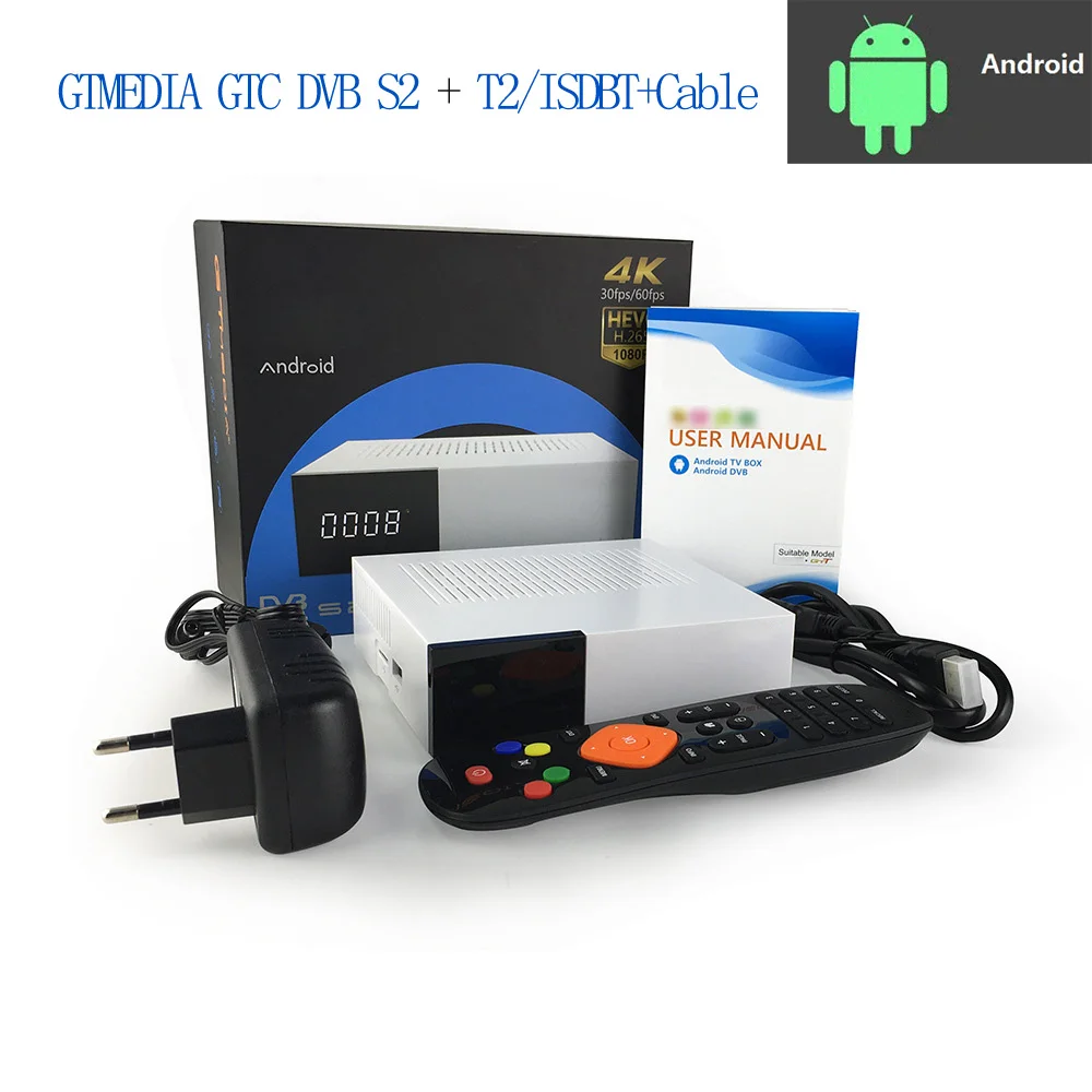GTmedia GTC Satellite Receiver DVB-S2 DVB-C DVB-T2 ISDB-T Amlogic S905D Android 6.0 TV BOX 2GB RAM 16GB ROM BT4.0 Freesat GTC
GTmedia GTC Satellite Receiver DVB-S2 DVB-C DVB-T2 ISDB-T Amlogic S905D Android 6.0 TV BOX 2GB RAM 16GB ROM BT4.0 Freesat GTC